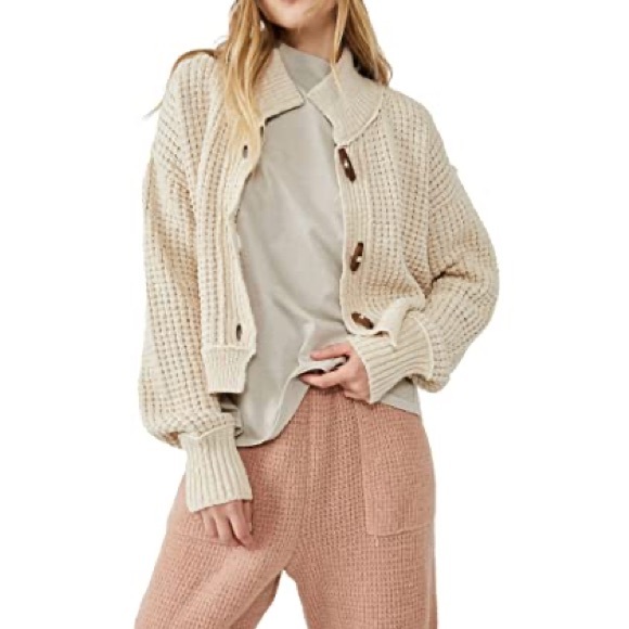 NWT Free People
Free People Micah Cardi Ivory Combo Sz Medium - Picture 3 of 8